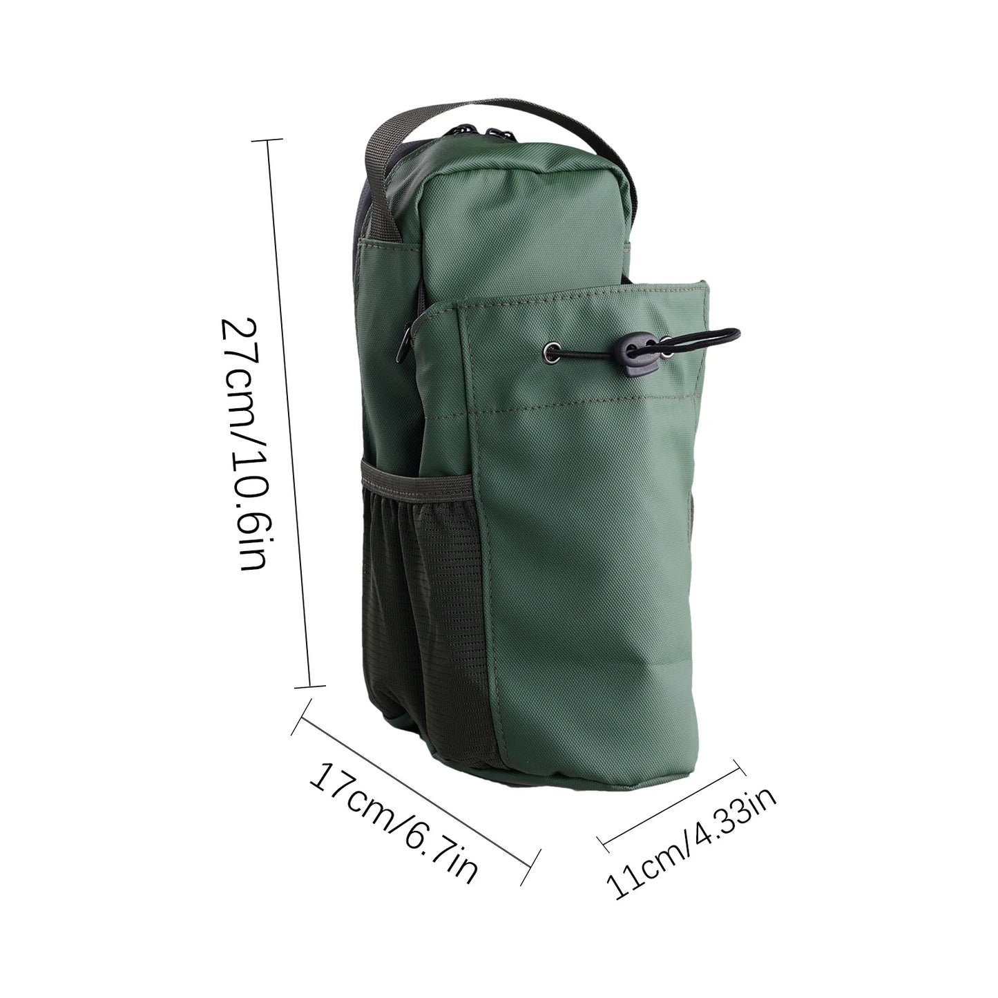FortrenFlex Magnetic Gym Sling Bag Water Bottle & Phone Holder Waterproof Crossbody Bag for Outdoor Sports Travel Fitness Accessories