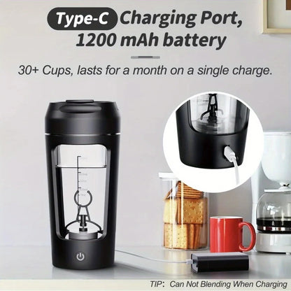 500ML Electric Protein Powder Mixing Cup Automatic Shaker Bottle Mixer Shake Bottle Milk Coffee Blender Kettle Fro Gym Outdoor